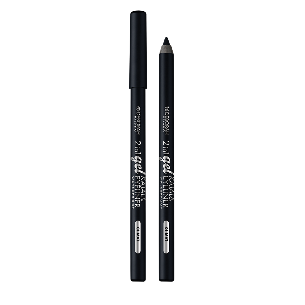 2IN1 GEL KAJAL & WATERPROOF EYELINER PENCILS